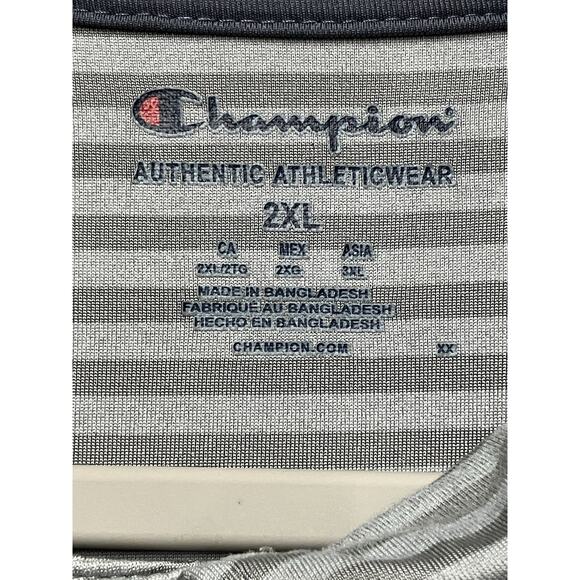 Champion Mizzou Polo Shirt Men’s 2XL Gray Striped Tiger Mascot Logo Football - Picture 5 of 11